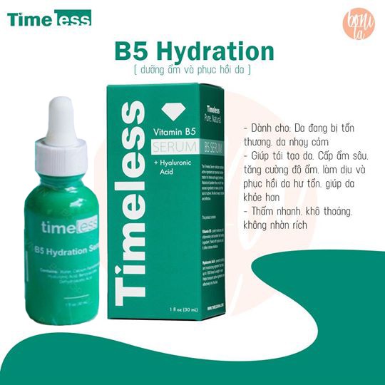 Tinh chất dưỡng ẩm - Se khít lỗ chân lông Serum Timeless B5 | BigBuy360 - bigbuy360.vn