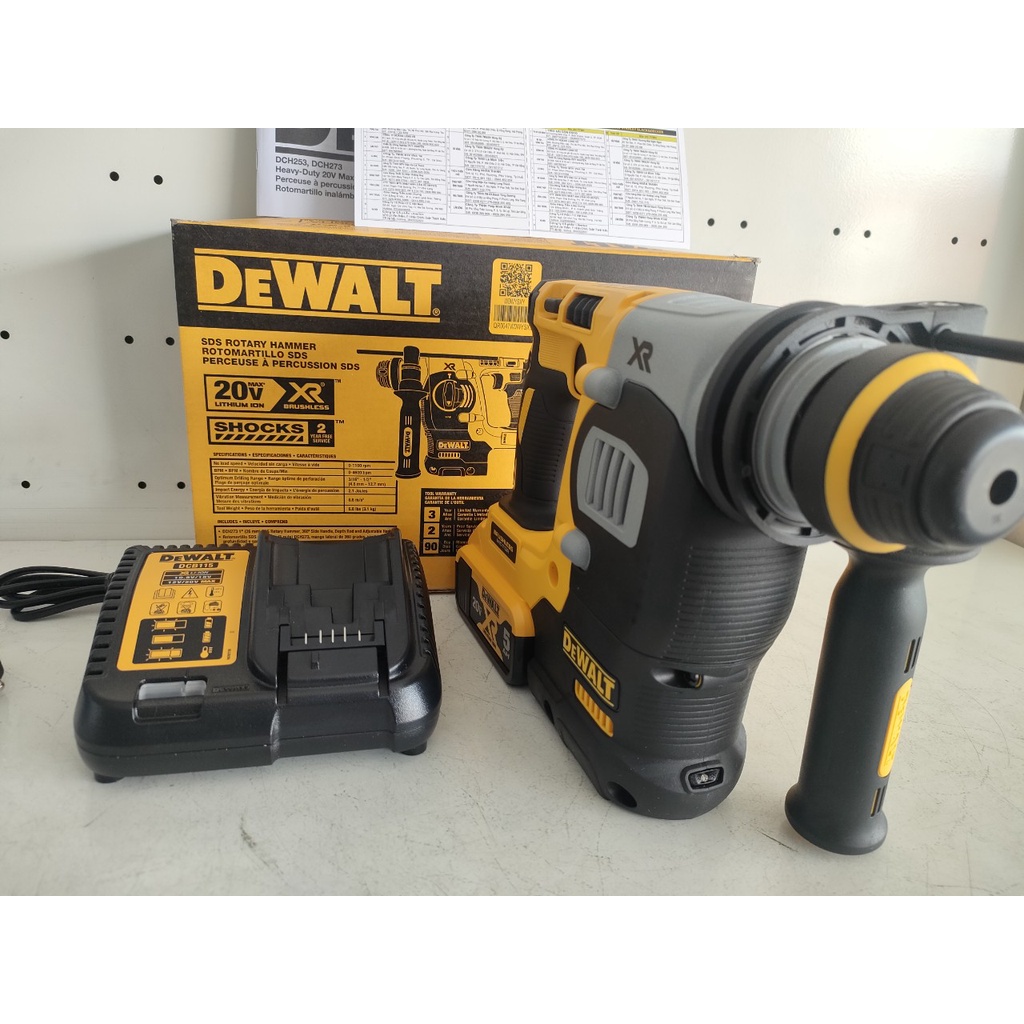 CHÍNH HANG - Máy khoan betong 3 chức năng dùng pin 18V/ 20Vmax Dewalt DCH273
