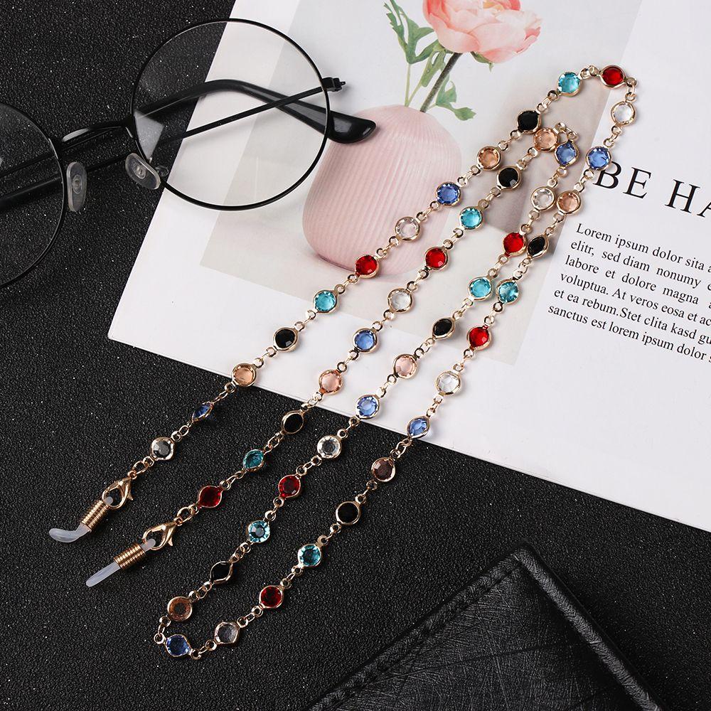 MOILYVN Dây Đeo Mắt Kính Bằng Thép Không Gỉ Xỏ Hạt Thủy Tinh Unisex