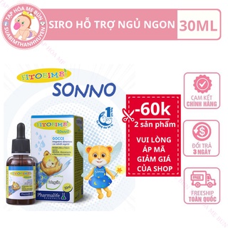 Fitobimbi Sonno, Thảo dược giúp bé ngủ ngon, ngủ sâu giấc, giảm căng thẳng thần kinh ở trẻ, bổ sung vitamin cho trẻ