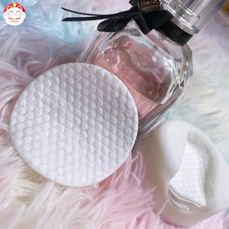 (Hàng Mới Về) Set 25 Bông Tẩy Trang Bằng Cotton Thấm Hút Tốt Tiện Dụng