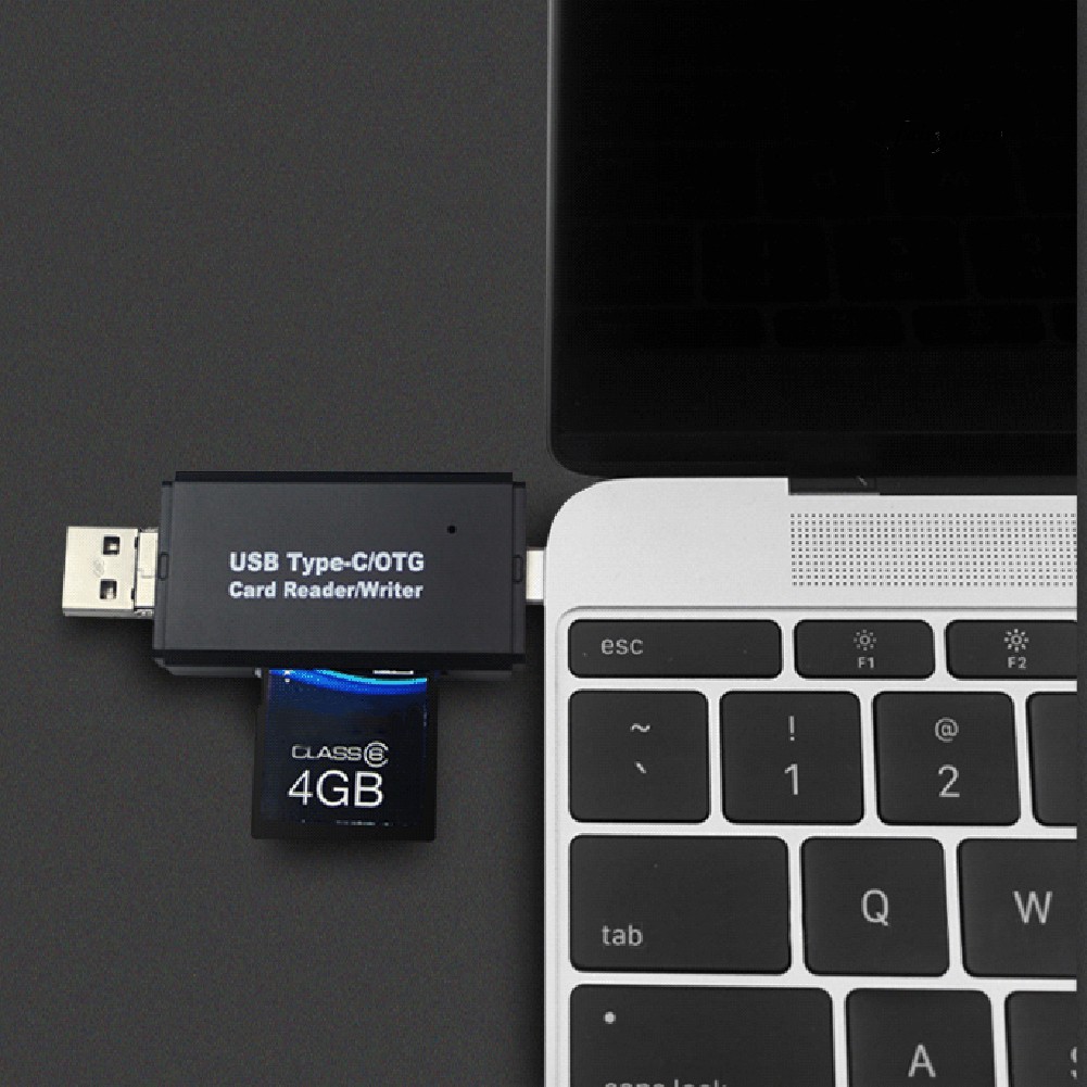 Đầu Đọc Thẻ Nhớ Usb 2.0 Micro-usb Tf Sd 3 Trong 1