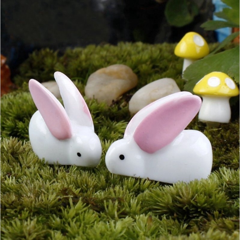 10 Mô Hình Thỏ Tai Lớn Xinh Xắn Dùng Để Trang Trí