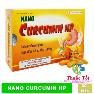 Nano Curcumin HP Học Viên Quân Y - Hỗ Trợ Bệnh Đau Dạ Dày