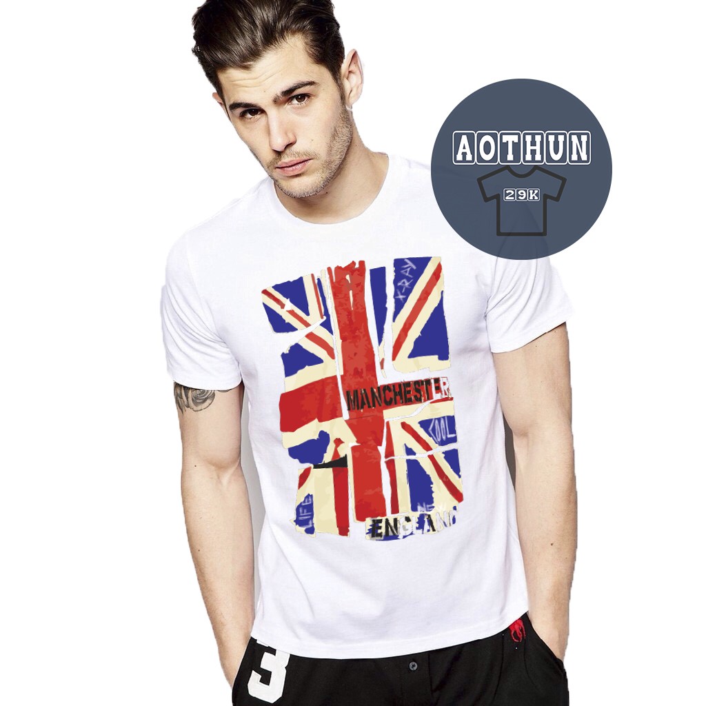 ALBUM 970 - ÁO THUN UNISEX CỜ ANH NHIỀU MÀU