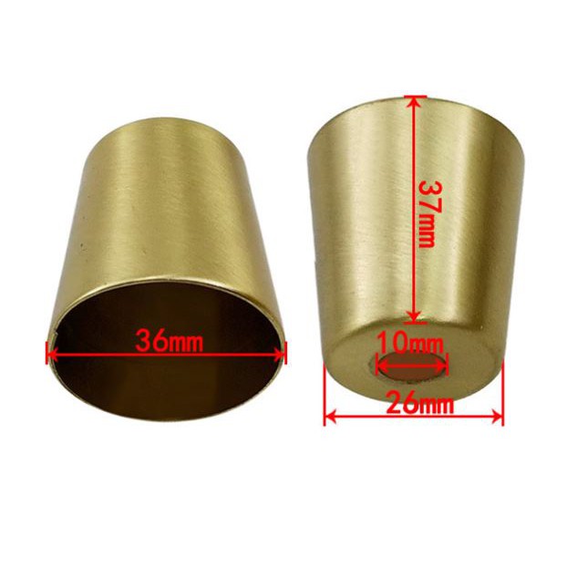 Bọc chân giả đồng cao 37mm - trang trí chân bàn ghế phong cách Châu Âu