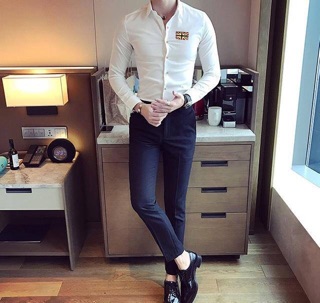 Sơ mi nam thêu cờ