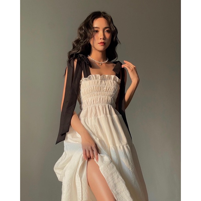 SAP-Đầm phồng cột dây nơ dài | BigBuy360 - bigbuy360.vn