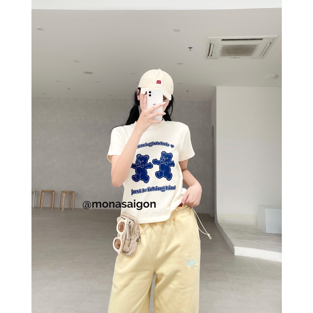 [Mã FATREND02 giảm đến 30k đơn 99k] Áo thun baby tee MONÁ - GUMMY KEM | BigBuy360 - bigbuy360.vn