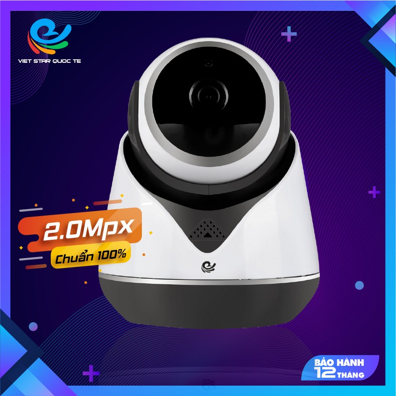 Camera Wifi Quan Sát Trong Nhà 18Y3 Độ Phân Giải 1.0Mpx, Xoay Theo Chuyển Động, Hú Báo Động, Đổi Mới Trong 7 Ngày