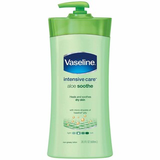 🌸🌸Sữa Dưỡng Thể Vaseline aloesoothe 725ml - màu xanh