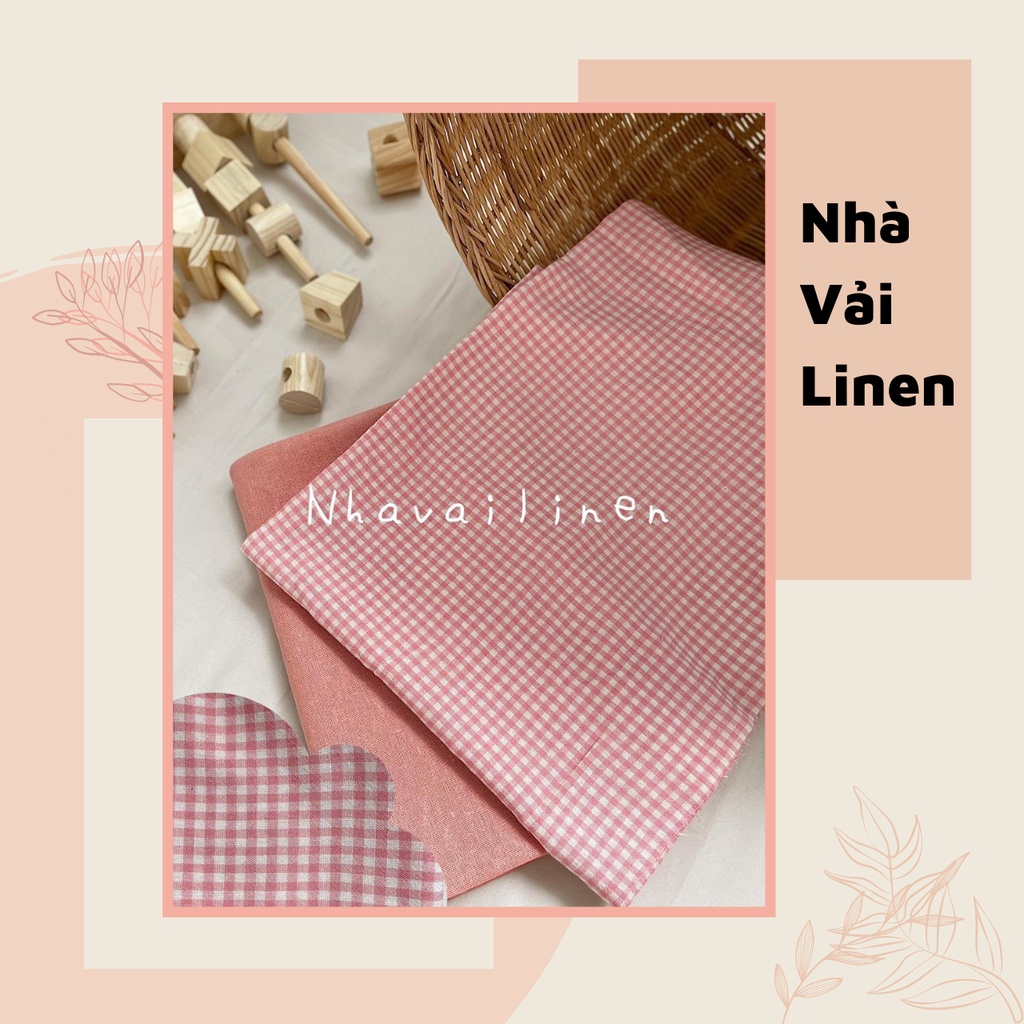 Vải Cotton Nhà Vải Linen Họa Tiết Caro Dễ Phối Dễ Sử Dụng Thành Phần Tự Nhiên Ứng Dụng Cho Nam Và Nữ