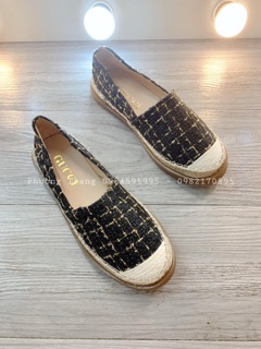 Giày slipon vải dạ kim tuyến