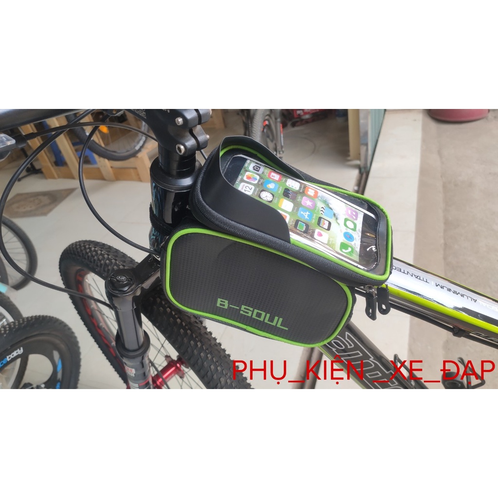 Túi treo khung xe đạp Bsoul 3 ngăn cao cấp