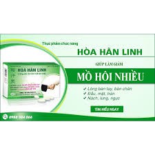 CHÍNH HÃNG HÒA HÃN LINH - GIẢI TỎA NỖI LO MỒ HÔI NHIỀU TAY CHÂN (tích 10 tem được 1 hộp)