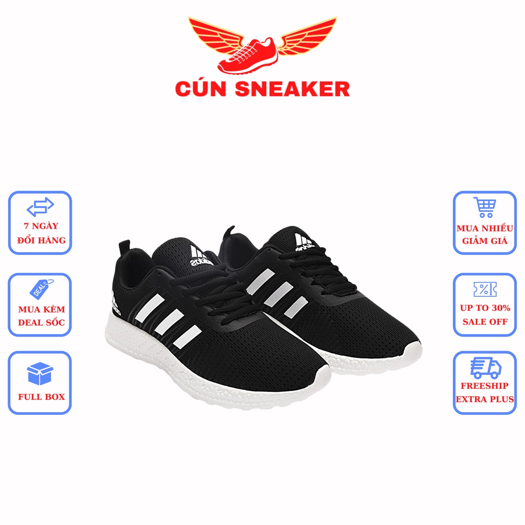 Giày Thể Thao Nam Màu Đen Siêu Nhẹ Thời Trang 🌸 Giày Thể Thao Siêu Nhẹ Chạy Bộ Tập Gym Hàng Cao Cấp Full Box