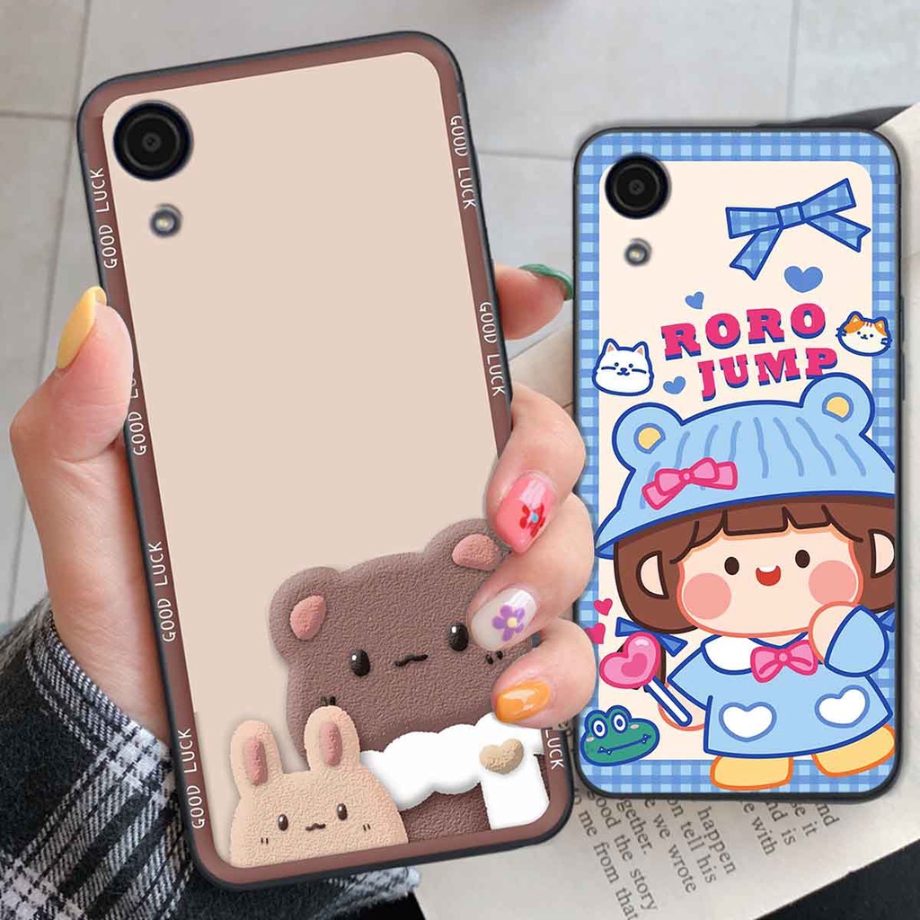 Ốp Samsung A03 Core bear brick, gấu đáng yêu, dễ thương