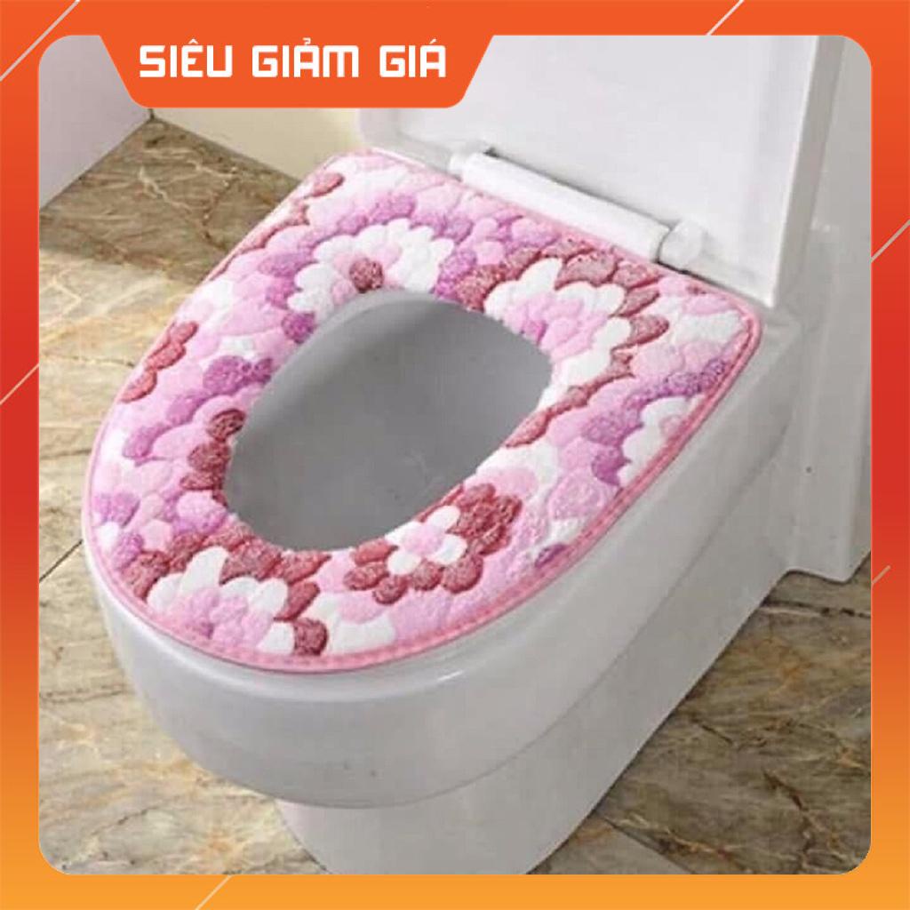 Miếng Đệm Lót Bồn Cầu Giữ Ấm Nhiều Màu Sắc Dễ Thương (Giao màu ngẫu nhiên) - Gia Dụng Thủ Đức