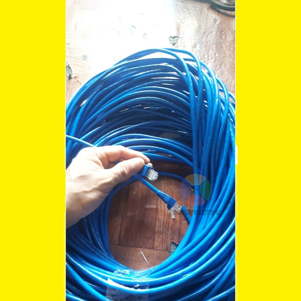 Dây Mạng Cat6 Bấm Sẵn 2 Đầu 70 mét 80m 90m 100m 130m - ĐẠI LÝ DÂY MẠNG BẤM SẴN 2022 new