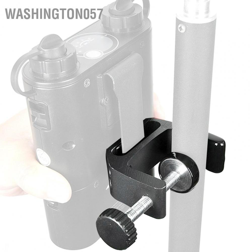 Washington057 Aluminium Alloy Black C Clamp Mount Fixed Desktop Bracket for Flashlight Camera Tripod Photography