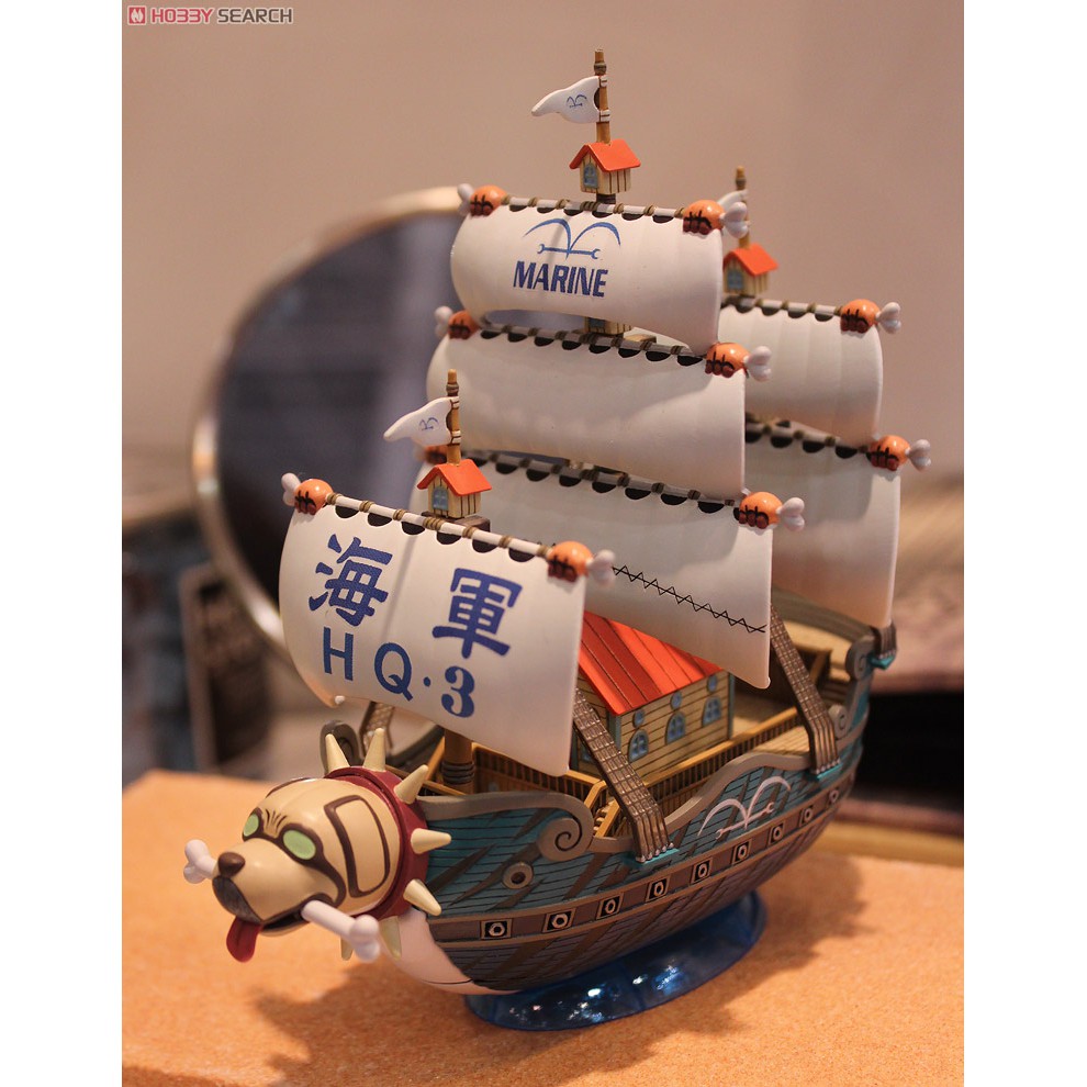Mô hình lắp ráp tàu Garps Warship One Piece 08