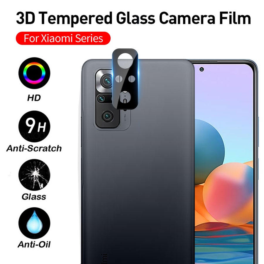 Kính Cường Lực Bảo Vệ Camera Cho Xiaomi Mi 11 Lite 11T 10T Poco F3 X3 M3 M4 Redmi Note 9 9S 10 10S 11 11S 12 12S 9T
