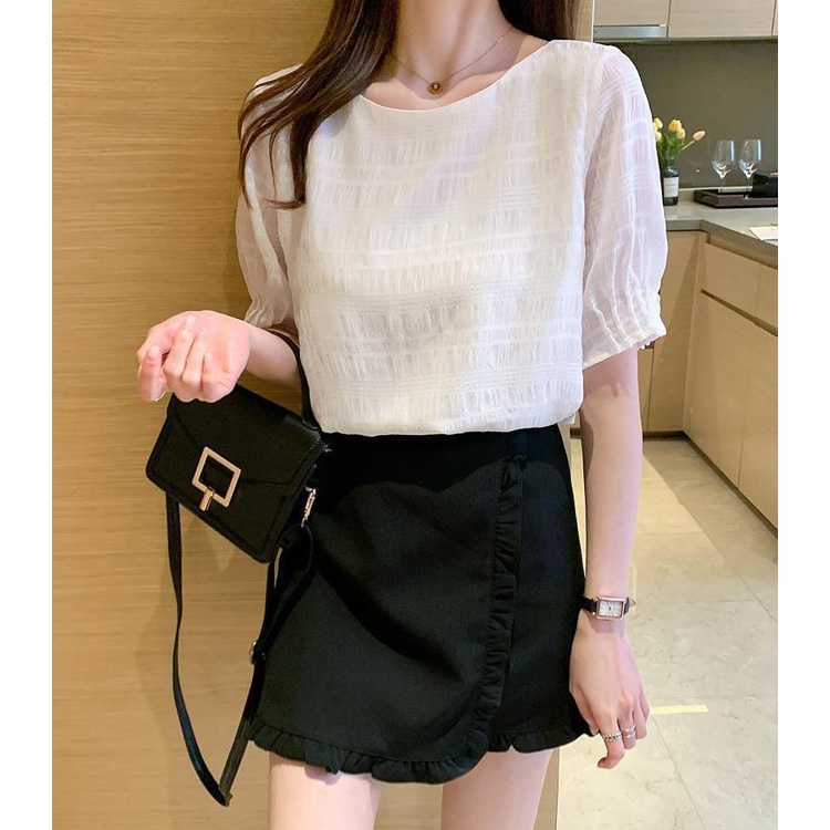 Áo Sơ Mi Dáng Rộng Thời Trang Mùa Hè Hàn Quốc Dành Cho Nữ 40-67KG C8751