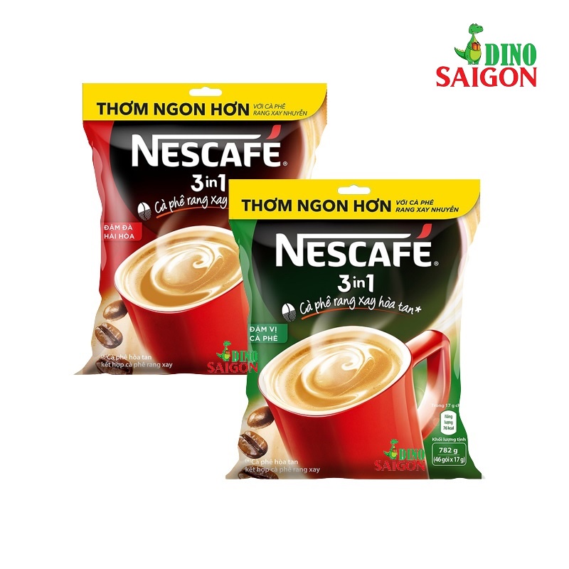 Combo 2 Bịch Cà Phê Rang Xay Hòa Tan Nescafé 3in1 Đậm Đà Hài Hòa Và Đậm Vị Cà Phê