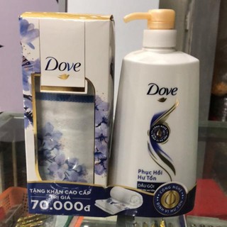 Dầu gội Dove phục hồi hư tổn 630g (tặng kèm 1 khăn cao cấp)