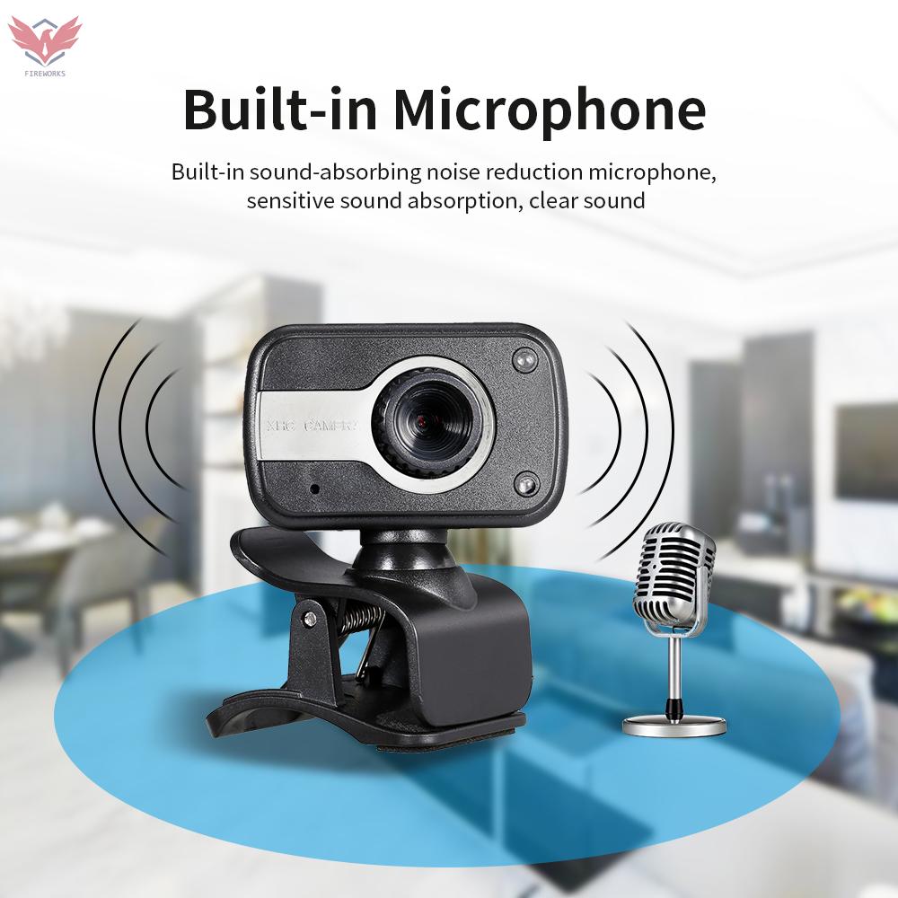 Webcam 480p Kèm Đèn Led Cho Máy Tính | BigBuy360 - bigbuy360.vn
