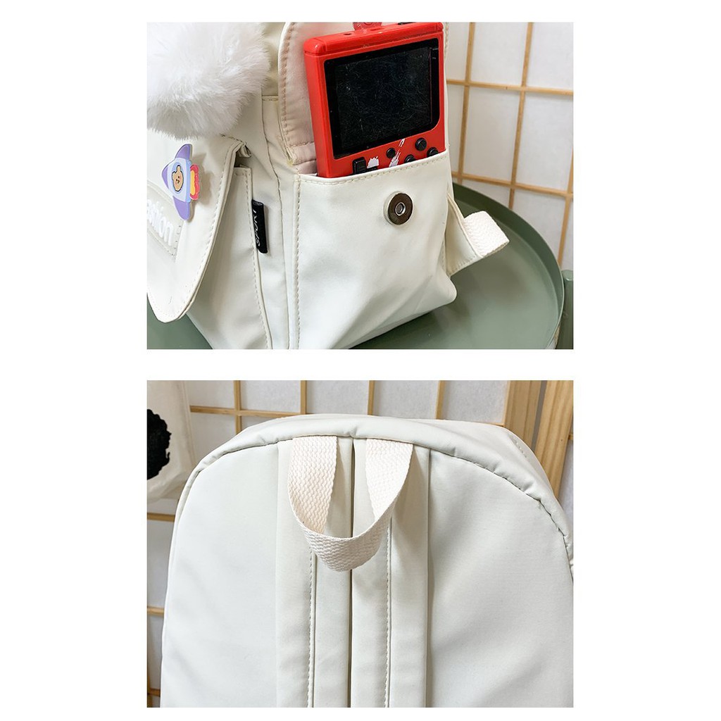 Balo Ulzzang nam nữ đi học chống thấm túi trong suốt giá rẻ (kèm sticker) BAG U TRO265