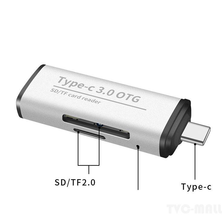 ADS-103 USB 3.0 TF SD Card Reader USB Type-C OTG Adapter