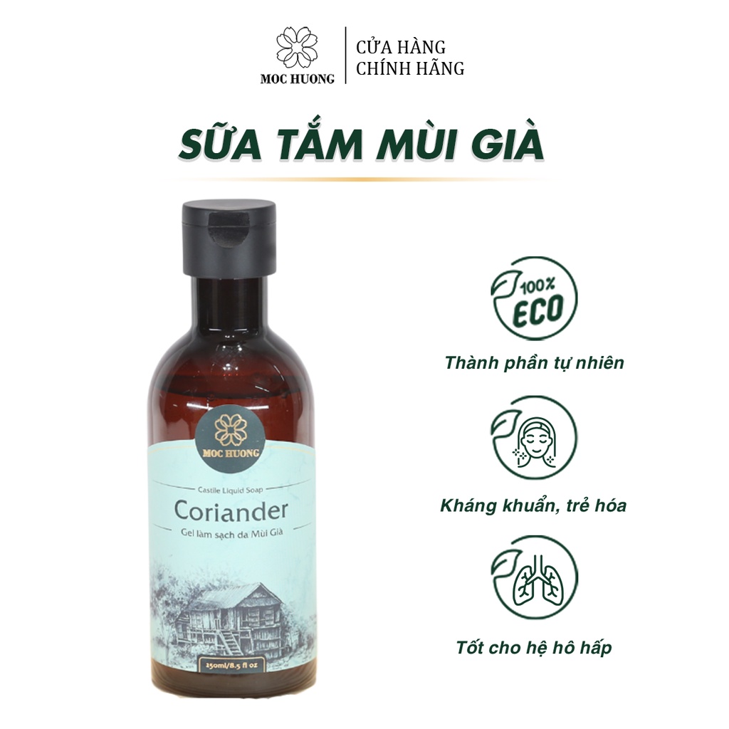 Sữa Tắm Thiên Nhiên Mùi Già MỘC HƯƠNG Làm Sạch Giúp Tăng Độ Đàn Hồi Giữ Luôn Săn Chắc