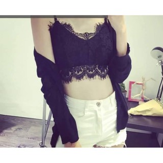 Lace bralette - Áo croptop katun - Áo croptop ren - Áo croptop 2 dây
