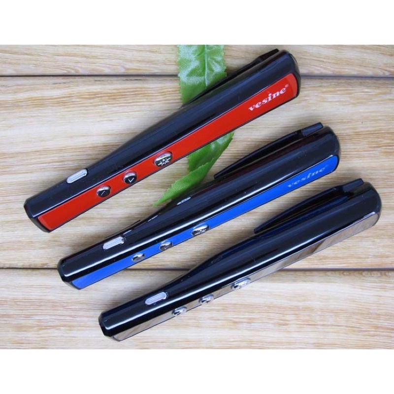 Bút trình chiếu laser thuyết trình Vesine PP900, bút chỉ chính hãng, tặng kèm bao da, dùng cho giáo viên, công sở...