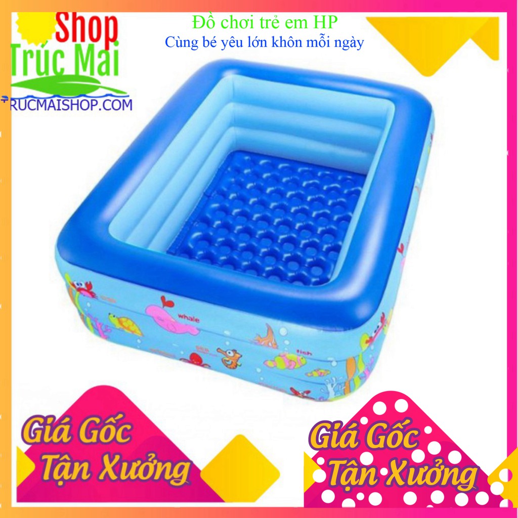 [ Loại Cao Cấp] bể bơi phao Hồ bơi Xia Le SL-C015 3 Tầng đáy Masage cho bé vui chơi thư giản, Bể bơi trong nhà cho bé -