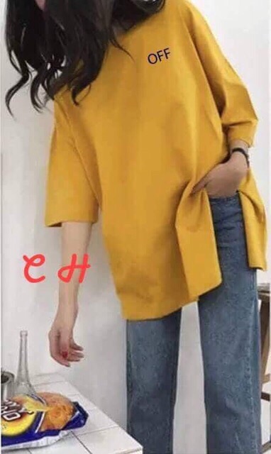 Áo phông xẻ off
