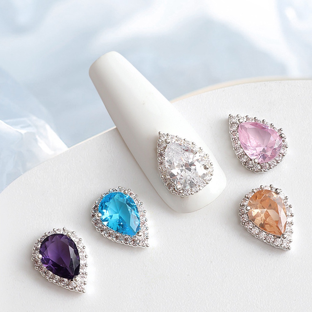 Phụ Kiện Trang Trí Móng Tay Hình Giọt Nước 3D