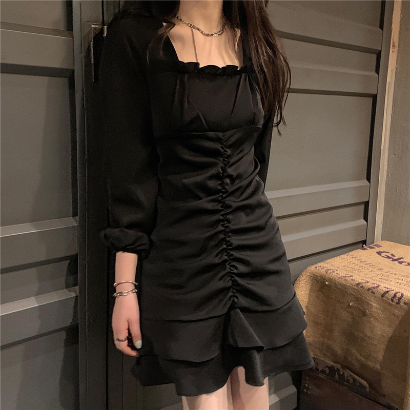 Xiaozhainv Đầm Cổ Vuông Phong Cách Hàn Quốc Xinh Xắn Cho Nữ | BigBuy360 - bigbuy360.vn