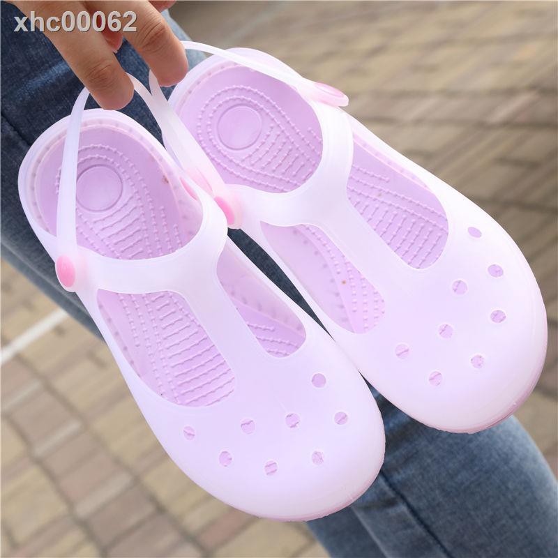 ✳✌Giày Sandal Đế Xuồng Chống Trượt Thiết Kế Đục Lỗ Dành Cho Nữ