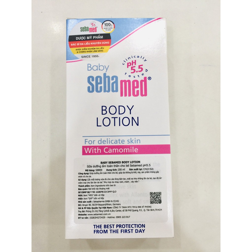 BABY SEBAMED BODY LOTION - Sữa dưỡng ẩm toàn thân cho bé Sebamed pH5.5