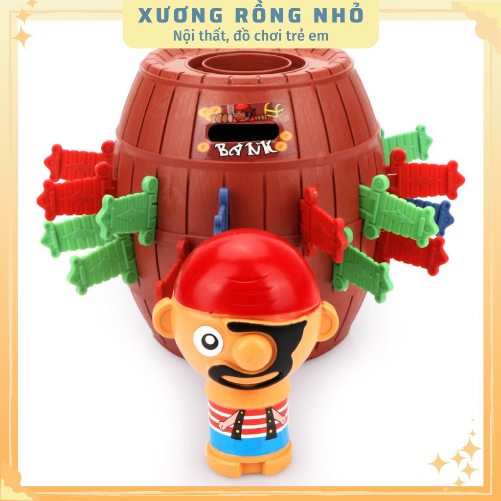 Đồ chơi đâm hải tặc 16 kiếm hàng loại 1 - Funny game đồ chơi hải tặc Barrel Pirate