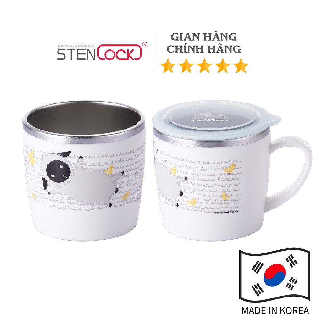 Ly uống nước cho bé Stenlock Hàn Quốc 250ml