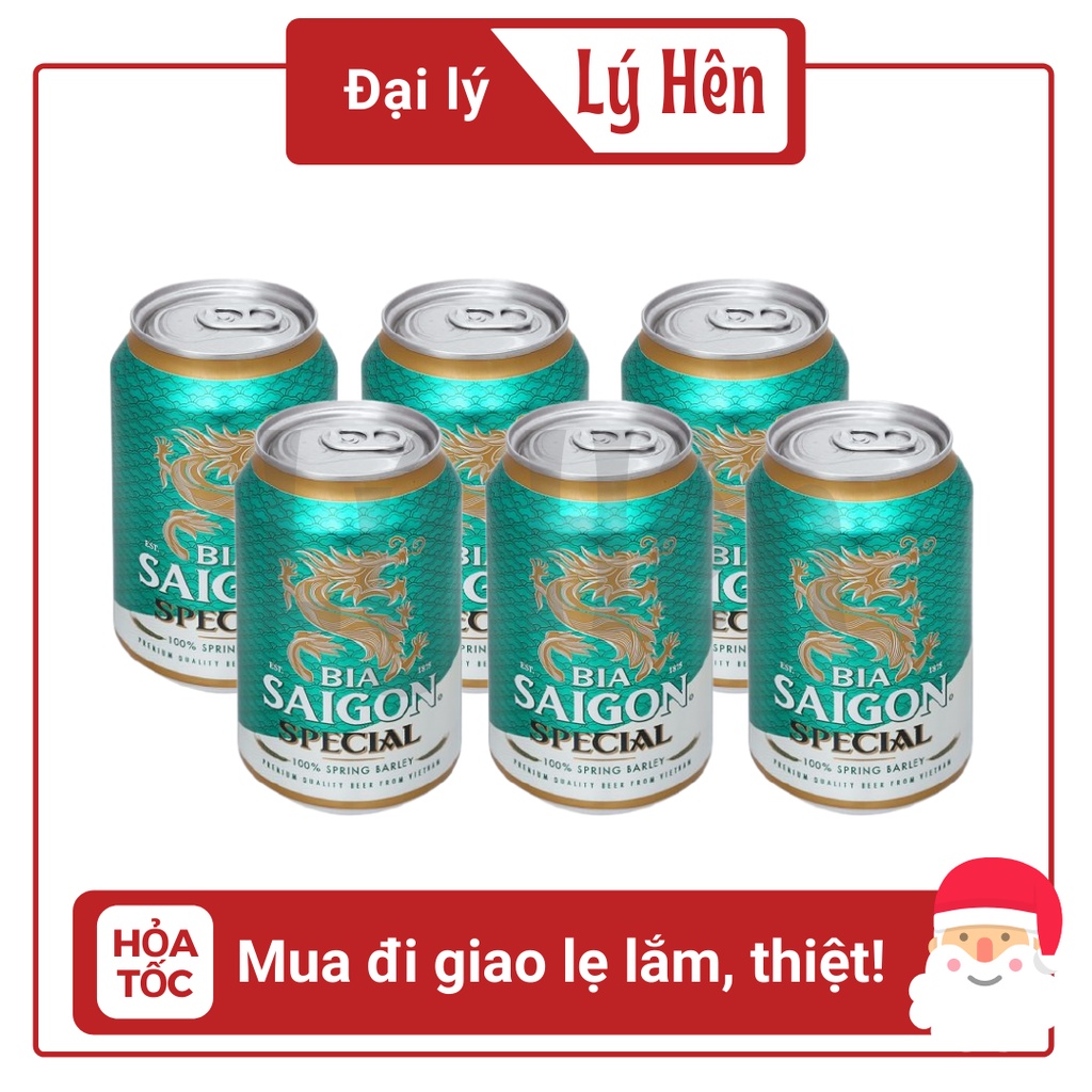 Lốc 6 Lon Bia Saigon Special - Sài Gòi Special 330ml/Lon Date Luôn Mới