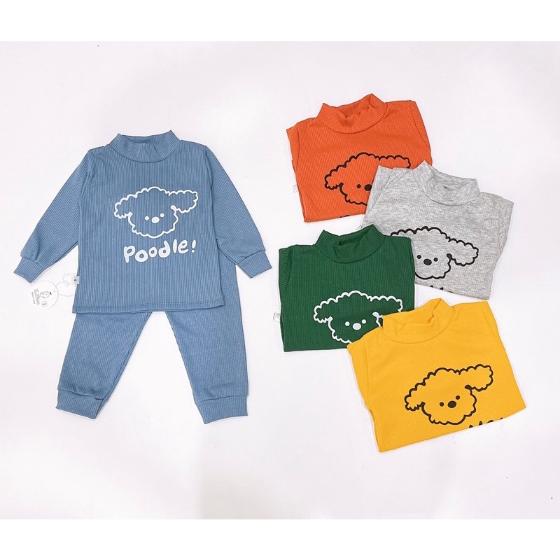 (MS47) BỘ DÀI TAY LEN TĂM CỔ BO VÀ CỔ 3 PHÂN SIÊU ĐẸP CHO BÉ TRAI/GÁI