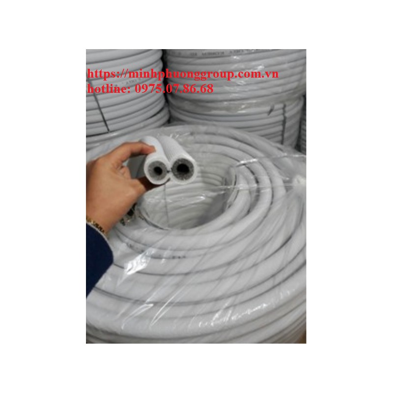 Ống bảo ôn trắng kép lắp điều hòa D6+D10/D12