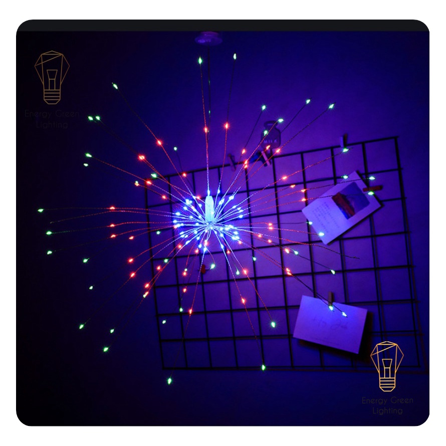 Bộ 10 Dây Đèn Energy Green Lighting Led Pháo Hoa 8 Chế Độ Nháy Dài 10m Gồm 1200 Bóng - Bảo Hành 12 Tháng