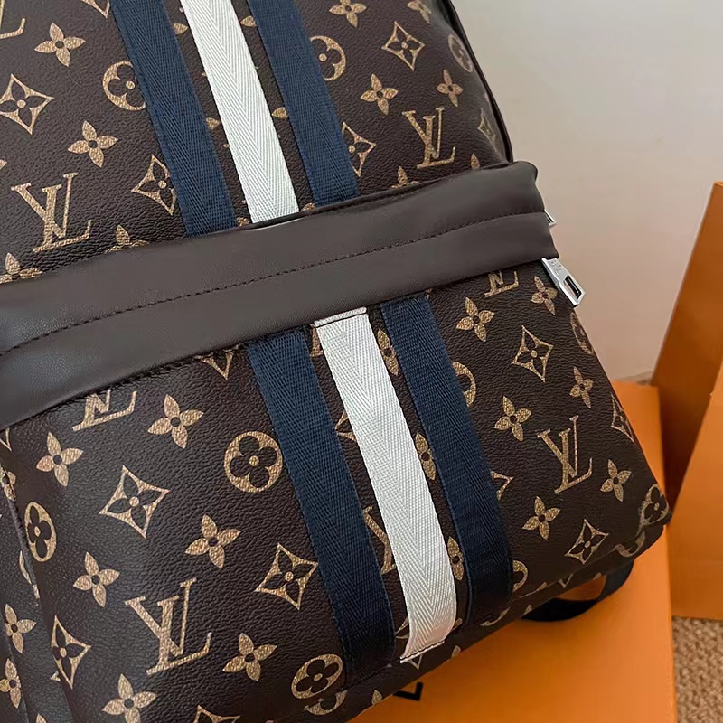 Balo da nam LV Ba lô đi học cao cấp da pu PUKA cặp đi học nam nữ đẹp thời trang cặp sách đeo vai unisex đi chơi đi làm