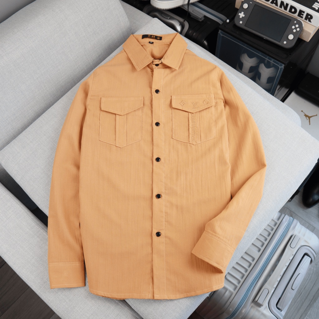 ÁO  SƠ MI NAM CHẤT LIỆU ĐŨI LENIN TAY DÀI PHỐI HỌA TIẾT ĐẸP SANG TRỌNG CHẤT LIÊU CAO CẤP BAO MẤT BAO CO GIẢN