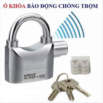 Khóa Cửa, Ổ khóa báo động chống trộm Kinbar Alarm Lock Móc ngắn Hàng Cao Cấp Loại 1